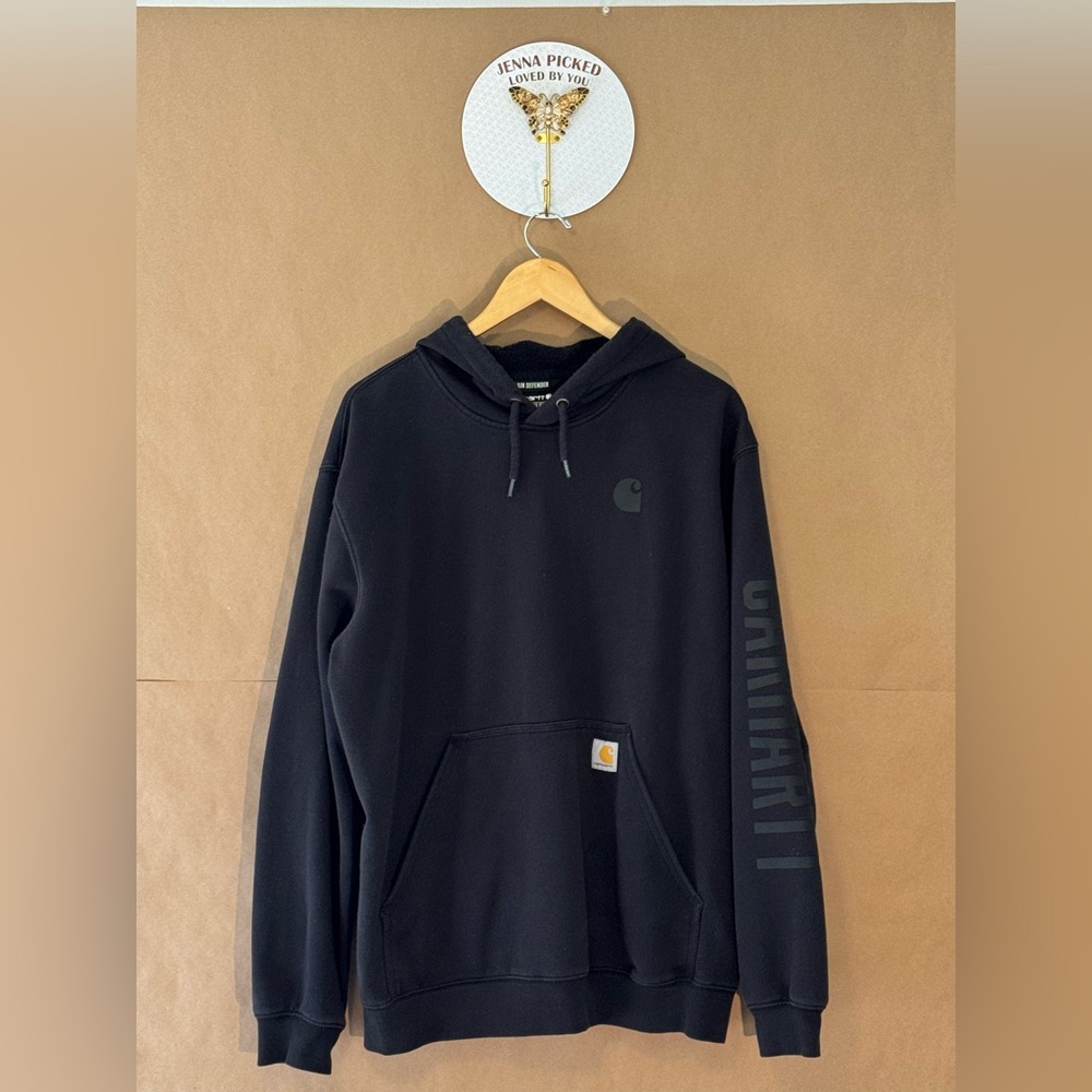Like New Carhartt (L) Men's Black Hoodie
